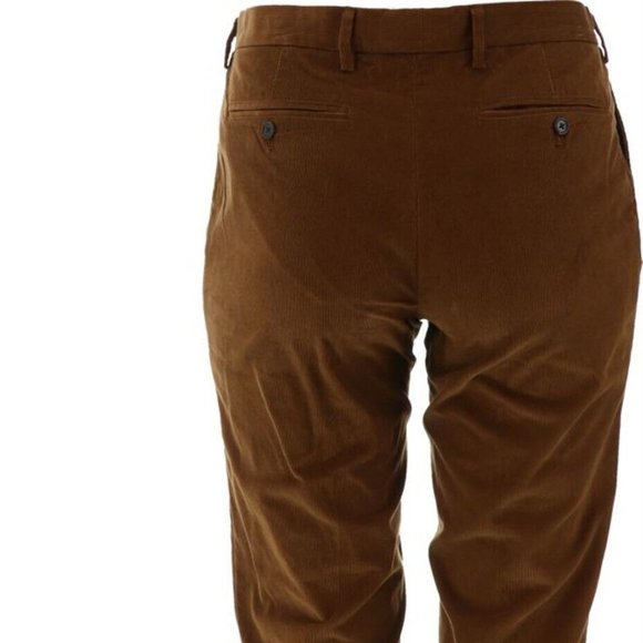 NWT LANDS' END CORDUROY TRADITIONAL PLEATED PANTS BROWN UMBER 42 - Picture 3 of 8
